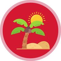 Oasis Flat Multi Circle Icon vector