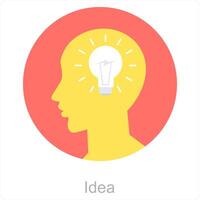 Idea and innovation icon concept vector