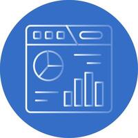 Dashboard Gradient Line Circle Icon vector