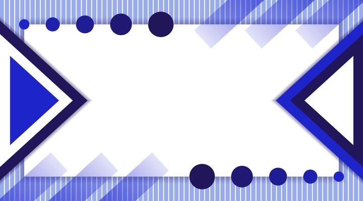 vector blank rectangle background with geometric background abstract blue