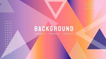 Vector Triangle Gradient abstract Background