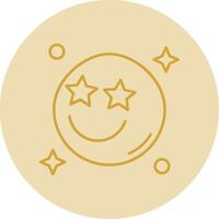 Famous Line Yellow Circle Icon vector