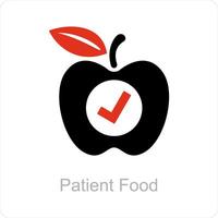 Patient food and Diet icon concept vector