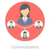 Communication and chat icon concept vector