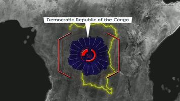 Democratic Republic of the Congo Map - Cyber Attack video