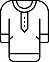 Clothes Gradient Line Circle Icon vector