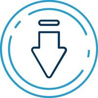 Download Line Blue Two Color Icon vector