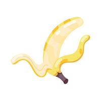 Collection of Banana Fruit Flat Stickers vector