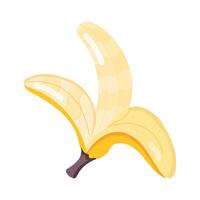 Set of Banana Flat Stickers vector