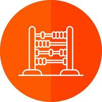Abacus Line Red Circle Icon vector