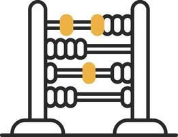 Abacus Skined Filled Icon vector