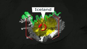 IJsland kaart - cyber aanval video