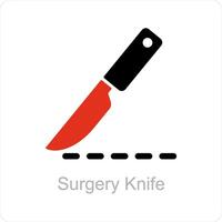 Surgery Knife and surgical icon concept vector