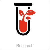 Research and Test Tube icon concept vector