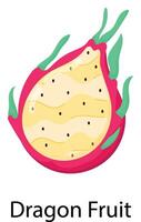 Exotic Fruits Flat Stickers vector