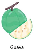 Exotic Fruits Flat Stickers vector