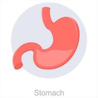 Stomach and medical icon concept vector