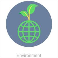 Environment and earth icon concept vector