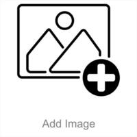 Add Image and upload icon concept vector