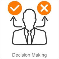 Decision Making and choice icon concept vector