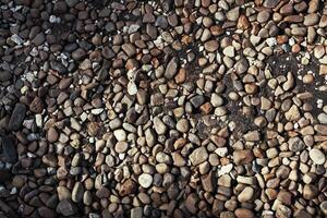 textura de pequeño mar piedras foto