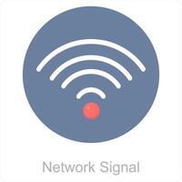 Network Signal and connection icon concept vector