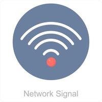 Network Signal and connection icon concept vector