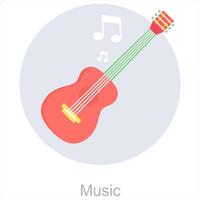 música y audio icono concepto vector