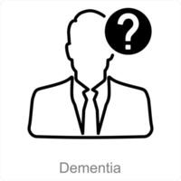 Dementia and memory icon concept vector