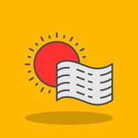 Fog Filled Shadow Icon vector