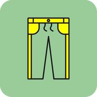 Jogger Filled Yellow Icon vector