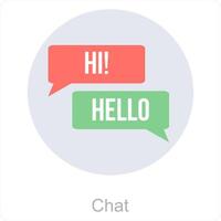 Chat and communication icon concept vector