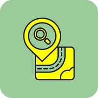 Find Filled Yellow Icon vector