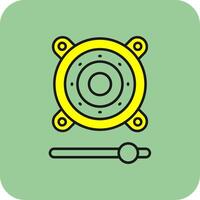 Speaker Filled Yellow Icon vector