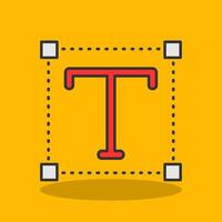 Font Filled Shadow Icon vector