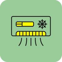 Conditioner Filled Yellow Icon vector