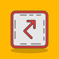 Bounce Filled Shadow Icon vector