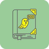 Spooky Filled Yellow Icon vector