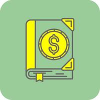 Currency Filled Yellow Icon vector