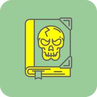 horror lleno amarillo icono vector