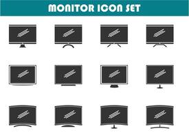 monitor icono colocar, sencillo y minimalista diseño, para gráfico necesidades, vector eps 10