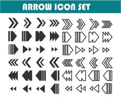 Direction icon set vector