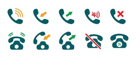 Call Icon set vector