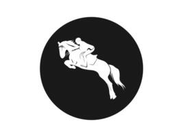 Horsemen icon silhouette vector