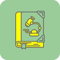 Biology Filled Yellow Icon vector