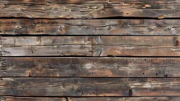 AI generated Long wood planks texture background and banner. photo