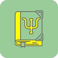Psyhologist Filled Yellow Icon vector