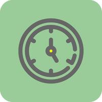 Timer Filled Yellow Icon vector