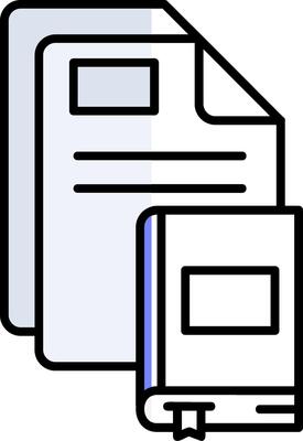 Ebook Filled Half Cut Icon