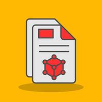 3d Filled Shadow Icon vector
